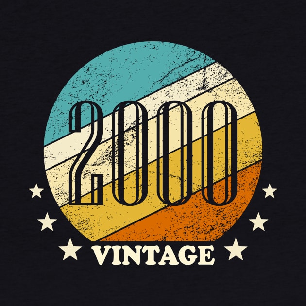 Vintage born in 2000 birth year gift by Inyourdesigns